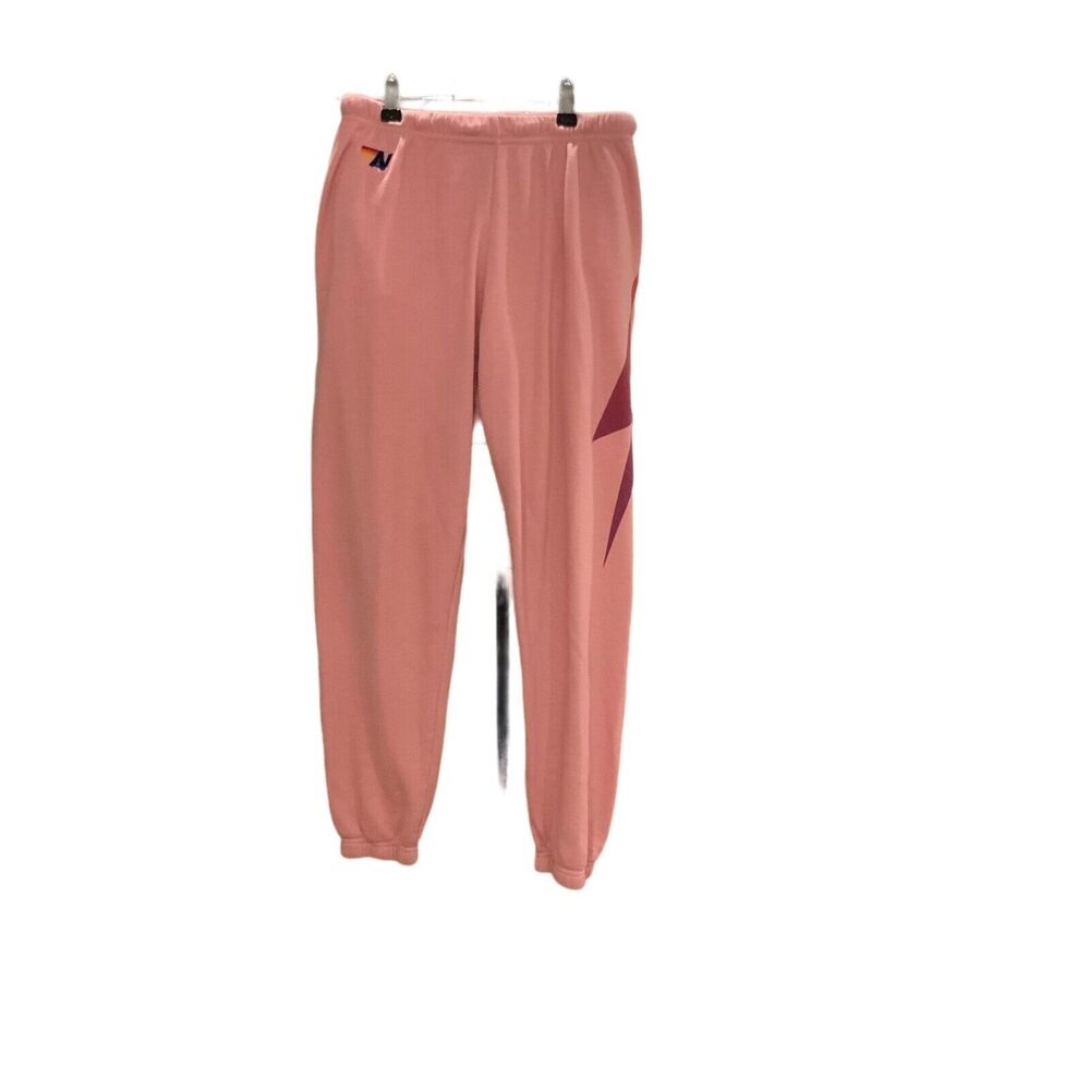 AVIATOR NATION Pink Heather Sweatpants Jogger Size S